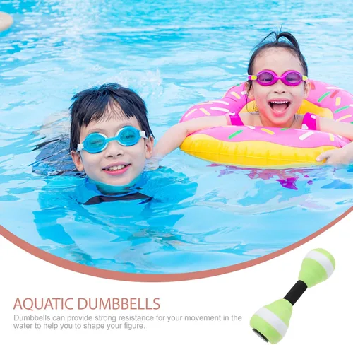 Vista 4 de VANZACK Pesas para Ejercicios Pesas para Ejercicios 1 par de mancuernas flotantes de agua Eva Fitness Deportes Piscina Ejercicio Mancuerna Equipo