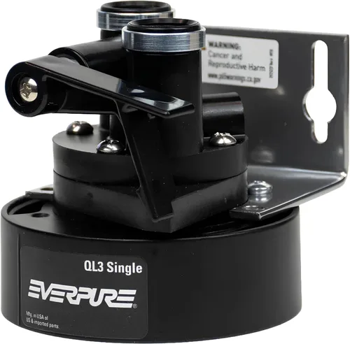 Vista 2 de Everpure EV9259-14 QL3 Cabezal de filtro único con soporte, válvula de cierre y roscas NPT de 3/8 pulgadas