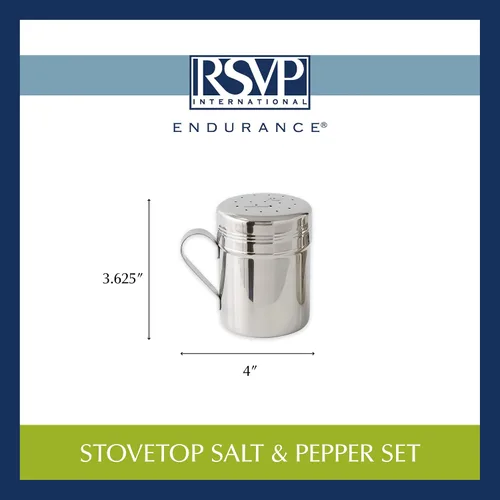 Vista 12 de RSVP International Endurance Kitchen Shaker Collection - Apto para lavavajillas, todo uso, 11 onzas, acero inoxidable