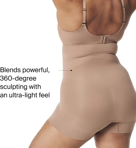 Vista 4 de SPANX SPANXsculpt Seamless Power Short de Cintura Alta - Para Todas las Longitudes de Dobladillo - Faja Moldeadora de Control Central - Ropa