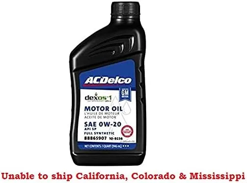Vista 2 de ACDelco 109236 0W-20 dexos1 Gen 2 Aceite de motor sintético completo 1 cuarto de galón (paquete de 8)