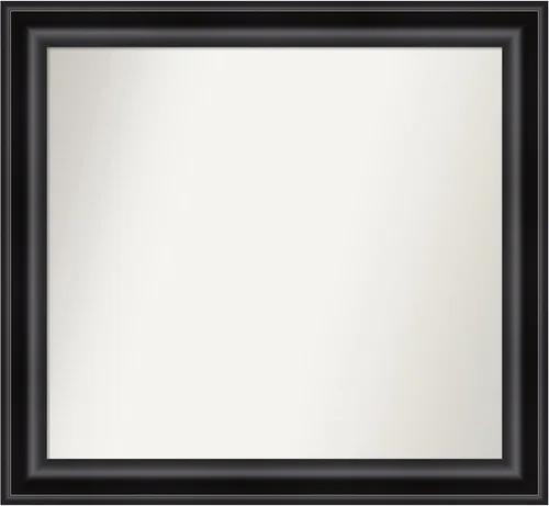 Vista 610 de Amanti Art Espejo personalizado, espejo de baño negro puente, espejo de pared o espejo de tocador de baño sobre el fregadero (26 x 26 pulgadas)