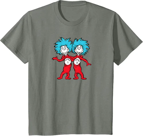 Vista 95 de Dr. Seuss Thing 1 Thing 2 Buddies - Camiseta Negro