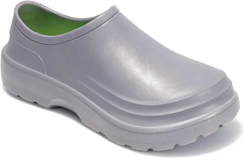 Vista 5 de Zapatos de chef para hombre, antideslizantes, impermeables, zapatos de trabajo para hombre, zuecos de enfermería, zapatos de enfermería