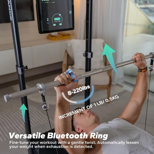 Vista 3 de Speediance Gym Monster Smart Home Gym, máquina de entrenamiento de fuerza multifuncional, estación de entrenamiento de jaula de potencia Smith