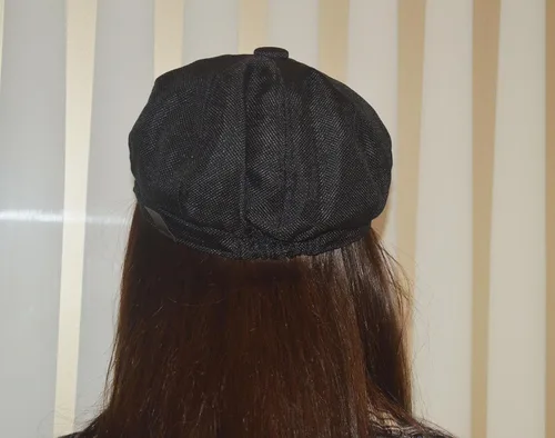 Vista 2 de Linen Newsboy - Gorra plana para hombre, 8 paneles, sombrero de hiedra, transpirable, para verano, Gatsby Ivy Irlanda, sombreros de pesca irlandesa
