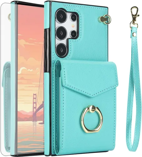 Vista 10 de Asuwish Funda de teléfono para Samsung Galaxy S25 Ultra 5G Mujer Hombre Negro