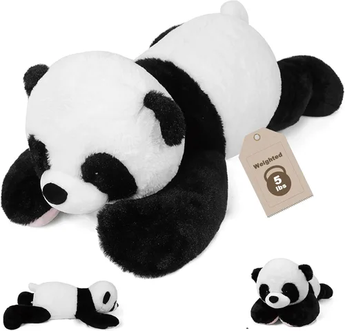 Vista 10 de JellyMallow Animales de peluche de elefante con peso de 24 pulgadas, color azul, almohada de felpa de elefante gigante abrazable para niños y adultos