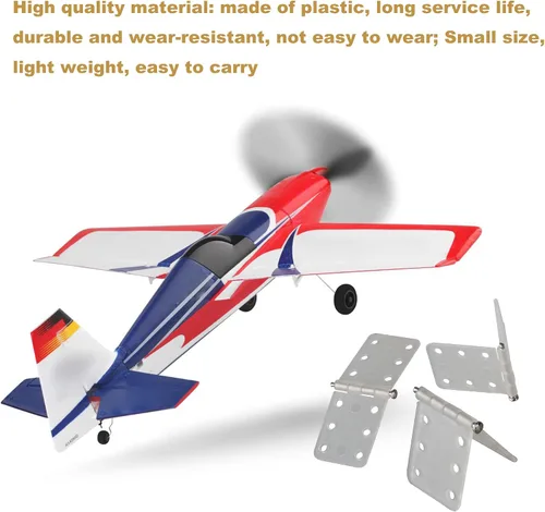 Vista 3 de 2 tamaños RC Airplane Nylon Bisagras Modelo Piezas de Repuesto Avión Ala Fija Juego de 20