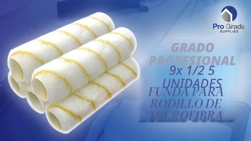 Vista 8 de Pro Grade - Cubiertas de rodillos de pintura - Paquete de 5 de microfibra de 1/2 x 9 pulgadas