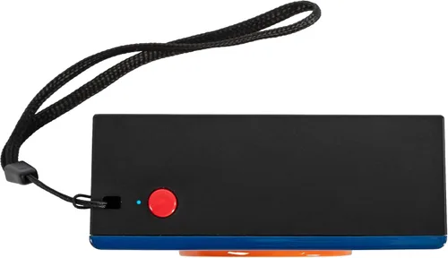 Vista 11 de Crosley CR3051A-BK Flashback Altavoz Bluetooth portátil retro con luces LED, diseño de cámara vintage, negro
