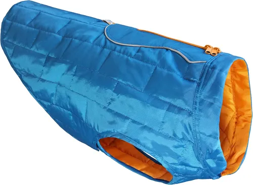 Vista 8 de Kurgo Loft Chaqueta para Perro - Abrigo Acogedor Reversible para Aventuras al Aire Libre - Resistente al Agua - Ajuste Atlético - Tela Lavable a