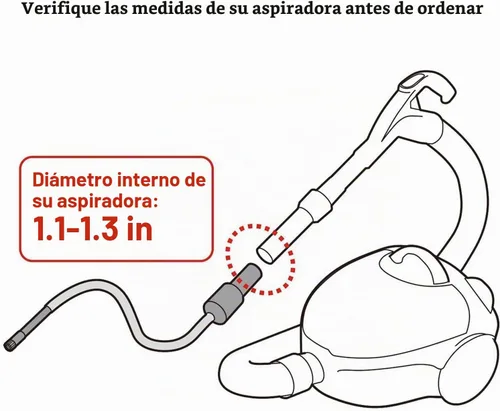 Vista 7 de EZ SPARES 7 piezas de accesorios de micro aspiradora, 7 piezas de accesorio universal para aspiradora, mini kit de herramientas de limpieza