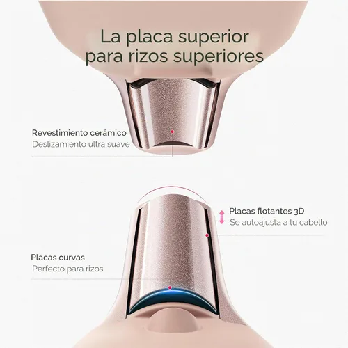 Vista 4 de TYMO Mini plancha plana inalámbrica, rizador de lápiz de 0.65 pulgadas para Rosa