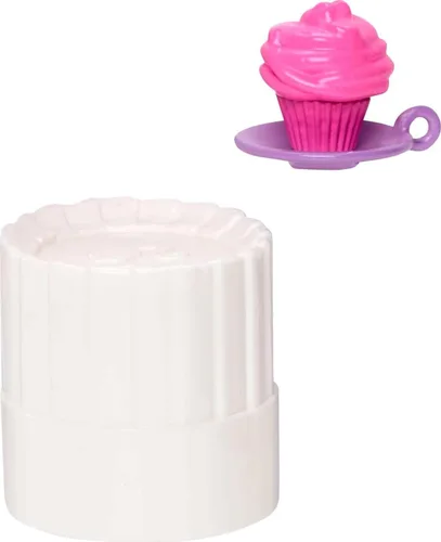 Vista 5 de Barbie Muñeca y accesorios, muñeca de chef pastelero profesional con sombrero y rebanada de pastel