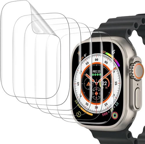 Vista 11 de Misxi 6 unidades Protector de pantalla de TPU suave transparente para Apple Watch Series 3 Series 2 Series 1 38mm, Protector de pantalla de alta