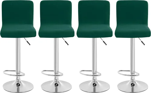 Vista 8 de Fundas para asiento de bar de terciopelo, fundas cuadradas para taburete de bar, fundas para silla de altura de mostrador (2, burdeos)