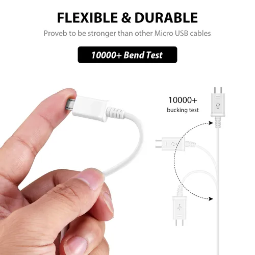 Vista 2 de El microUSB de carga de 5 A de potencia completa funciona con Maxwest Orbit 78DC 2.0 El chipset dual del cable de datos se carga a velocidades