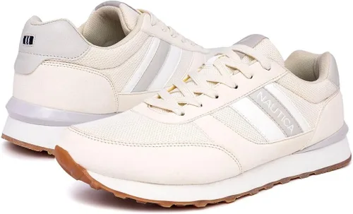 Vista 6 de Nautica Tenis con cordones para hombre informales, elegantes y cómodos para caminar