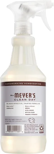 Vista 2 de Botella de limpiador de vidrio Mrs. Meyer's Clean Day, aroma a lavanda, 24 fl oz (Paquete de 1)
