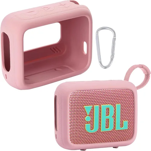 Vista 10 de Funda de silicona para altavoz Bluetooth impermeable JBL Go 4, color azul Estuche azul