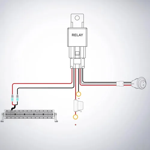 Vista 9 de Nilight - Barra de luz LED ámbar de 22 pulgadas, 480 W, triple fila, haz puntual y disperso, impermeable, iluminación todoterreno, con arnés