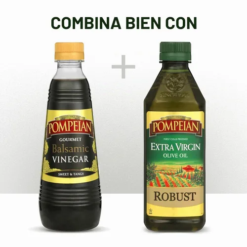 Vista 6 de Vinagre balsámico gourmet de Pompeian, naturalmente sin gluten, 16 onzas líquidas (473 ml) Vinagre para cocinar: sabor dulce y picante