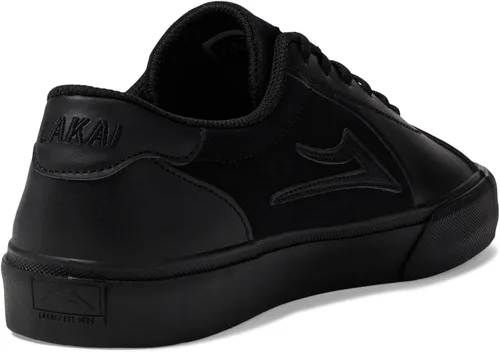 Vista 5 de Lakai Flaco II SMU Skate Shoes - Modelo Pro por Stevie Perez Negro/Cuero negro