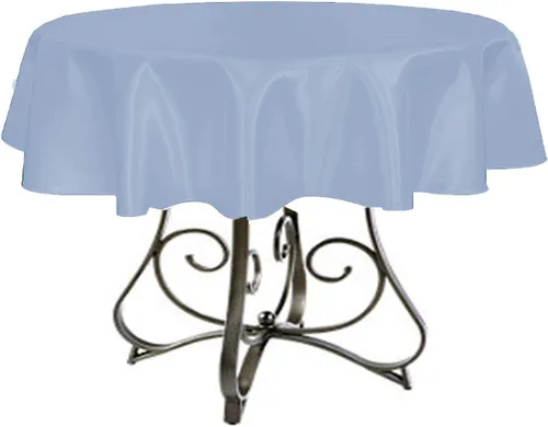 Vista 16 de Mantel redondo satinado de 36 pulgadas (azul Acqua)