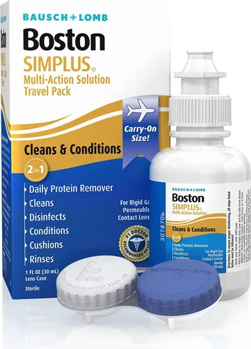 Vista 3 de Bausch & Lomb Boston Simplus Multi-Action Solution Paquete de viaje de 1 onza (paquete de 5)