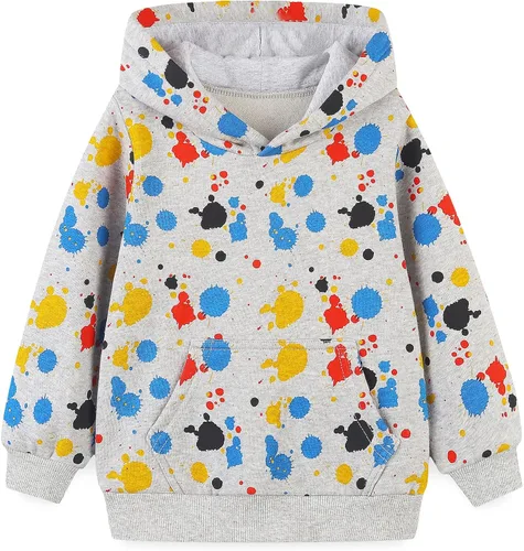 Vista 15 de Sudadera con capucha de forro polar de algodón para niños pequeños 2-7T