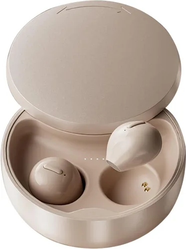 Vista 8 de Auriculares invisibles más pequeños inalámbricos Bluetooth in Ear Mini discretos pequeños auriculares para dormir ocultos con estuche de carga Negro