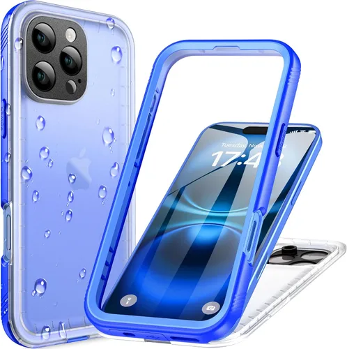 Vista 79 de Cozycase TOP - Funda impermeable militar IP68 para iPhone XR, resistente 360 a prueba de golpes, cuerpo completo, con protector de cámara