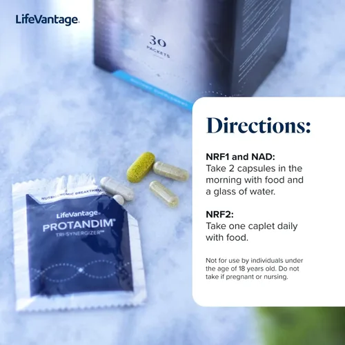 Vista 6 de LifeVantage Protandim Tri-Synergizer Suplemento System, NRF1, NRF2 y NAD