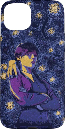 Vista 9 de Wednesday & Thing in Starry Night by Vincent Van Goth Case for iPhone 17