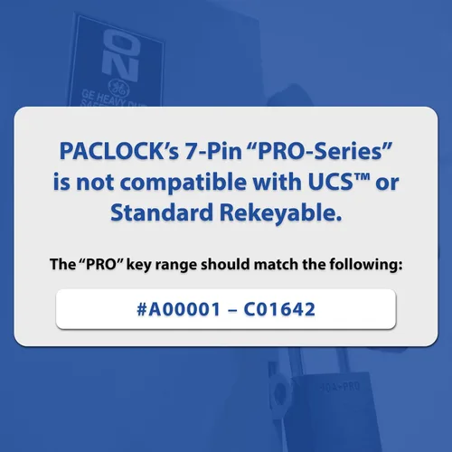 Vista 5 de PACLOCK Candado de la serie 90A-PRO, compre American Act obediente, aluminio anodizado marrón, cilindro de 7 pines de alta seguridad con 1 llave por