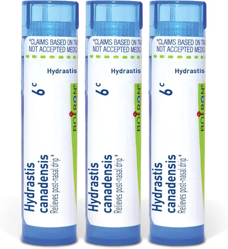 Vista 14 de Boiron Hydrastis Canadensis 12C Medicina homeopática para goteo posnasal - 80 pellets Single-medicine homeopathic pellets for Postnasal Drip.