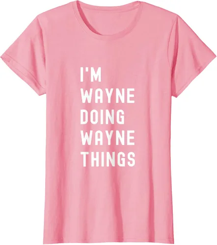 Vista 16 de Camiseta I'm Wayne Doing Wayne Things, Negro