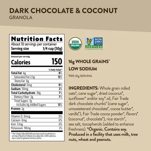 Vista 2 de Love Crunch - Nature's Path - Granola orgánica, chocolate oscuro