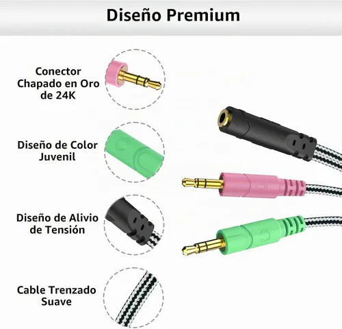 Vista 5 de MillSO adaptador jack de 3.5 mm