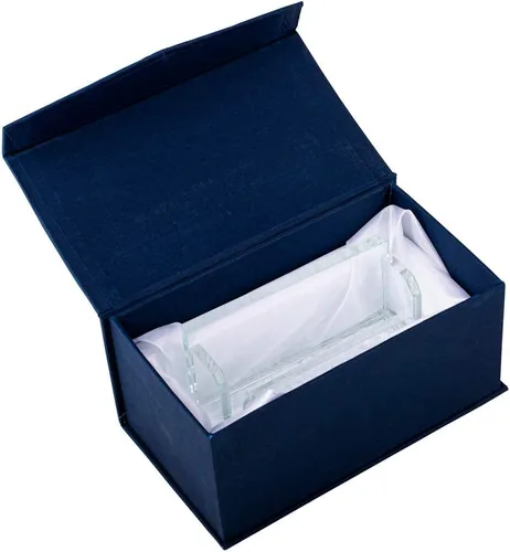 Vista 2 de Amlong Crystal Soporte para tarjetas de visita o tarjeta de visita de cristal de la colección de escritorio