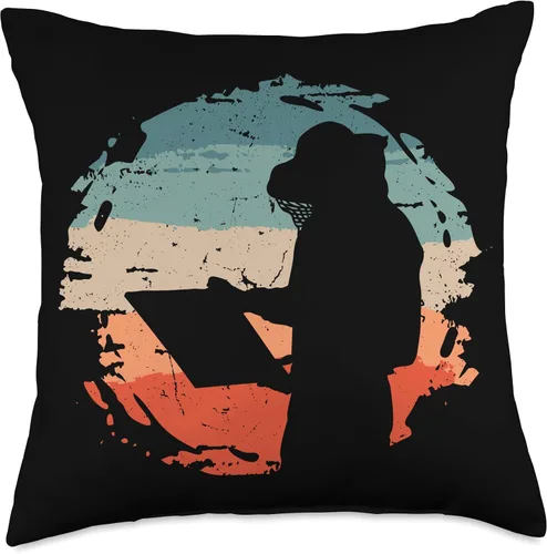 Vista 4 de Beekeepers Naturals Bee Pollen Honey Making Bee Lover Accessories Sunset Beekeeper Throw Pillow, 16x16, Multicolor
