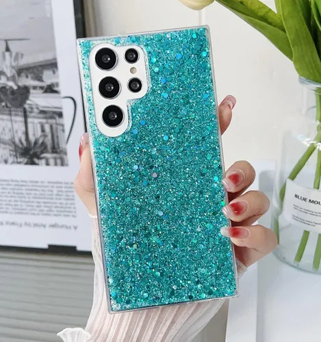 Vista 7 de Funda para Samsung Galaxy A13 5G a la moda para mujeres y niñas, diseño con purpurina brillante, delgada, bonita, brillante, elegante, suave