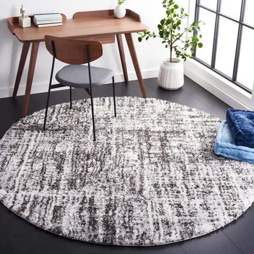 Vista 10 de SAFAVIEH Berber Shag Collection - Alfombra de pasillo, 2 pies 3 pulgadas x 6 pies, azul óxido y marfil, no desprende pelusa y de fácil cuidado, 1.25