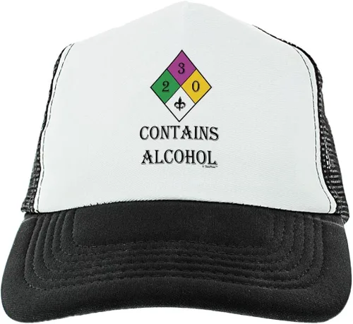 Vista 2 de ThisWear Mardi Gras Contiene Alcohol Trucker Hat