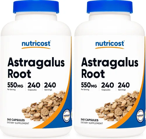 Vista 8 de Nutricost Cápsulas de astrágalo 550 mg, 240 cápsulas vegetarianas, sin