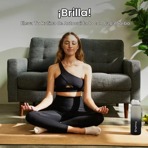 Vista 7 de Hydracy Botella de agua con marcador de tiempo, botella grande de 32 onzas/946 ml, sin BPA, con gradiente, a prueba de fugas y funda sin sudor