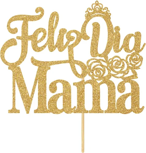 Vista 7 de Tivurcia Feliz Dia Mama - Decoración para tartas, decoración de pastel con la mejor mamá del mundo de España, suministros de fiesta para el día