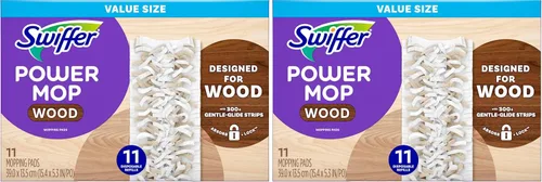 Vista 11 de Swiffer PowerMop - Recambios de almohadilla de trapeador de madera para limpieza de pisos, 11