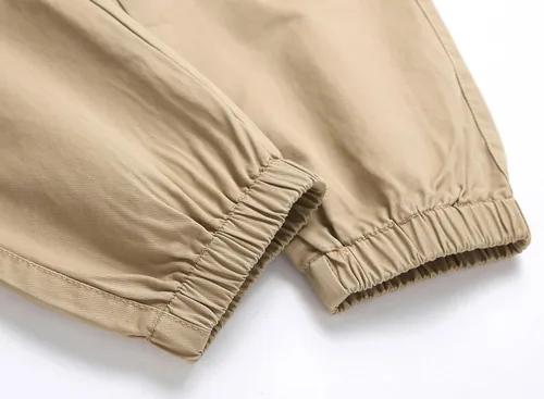 Vista 7 de LOKTARC - Pantalones de chándal con cordón para niños, diseño de camuflaje